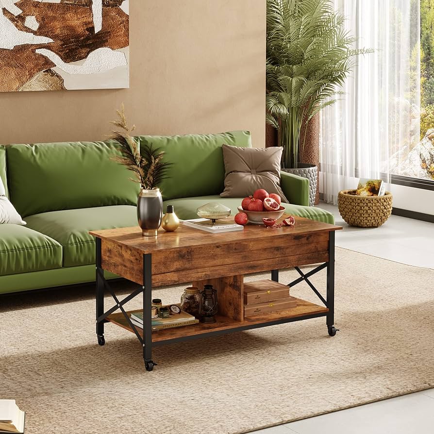 Amazon.com: WLIVE Coffee Table, 41.3